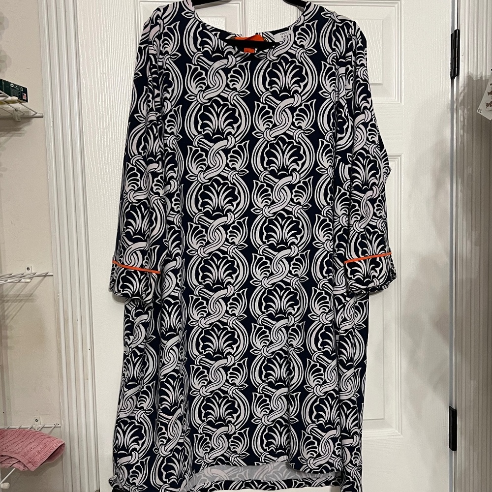 Crown & Ivy Nautical Dress 3x Navy Blue